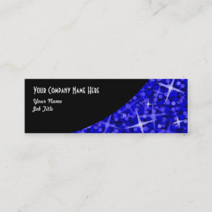 Tarjeta de negocios Glitz Dark Blue Black Curve
