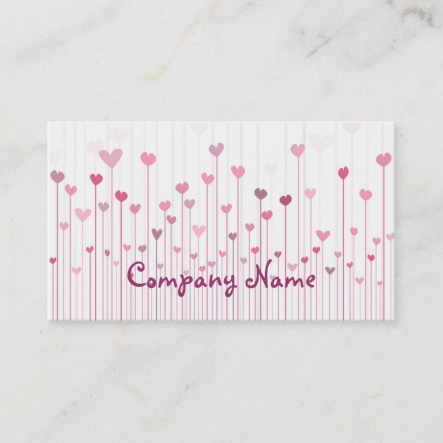 Tarjeta de negocios Hearts (Anverso)