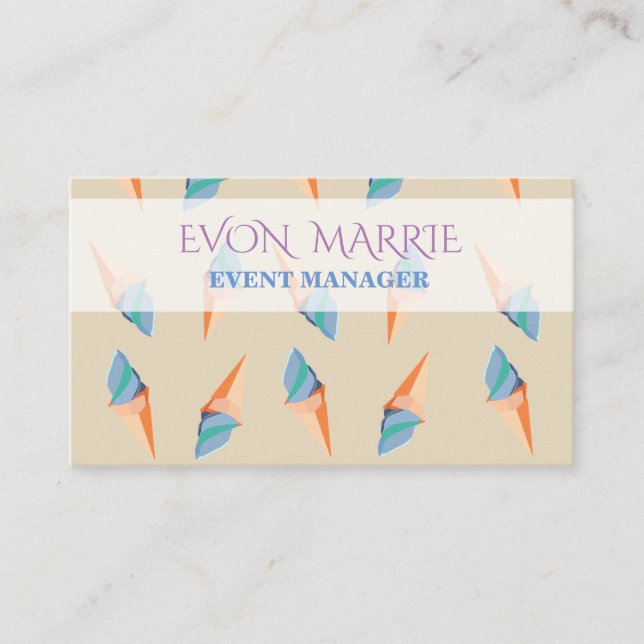 Tarjeta de negocios Ice Creams (Anverso)