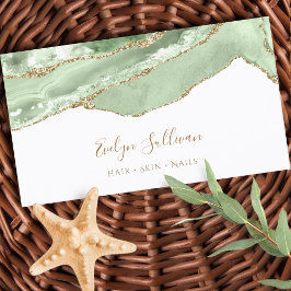 tarjeta de negocios jade green agate