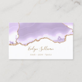 tarjeta de negocios lavender agate