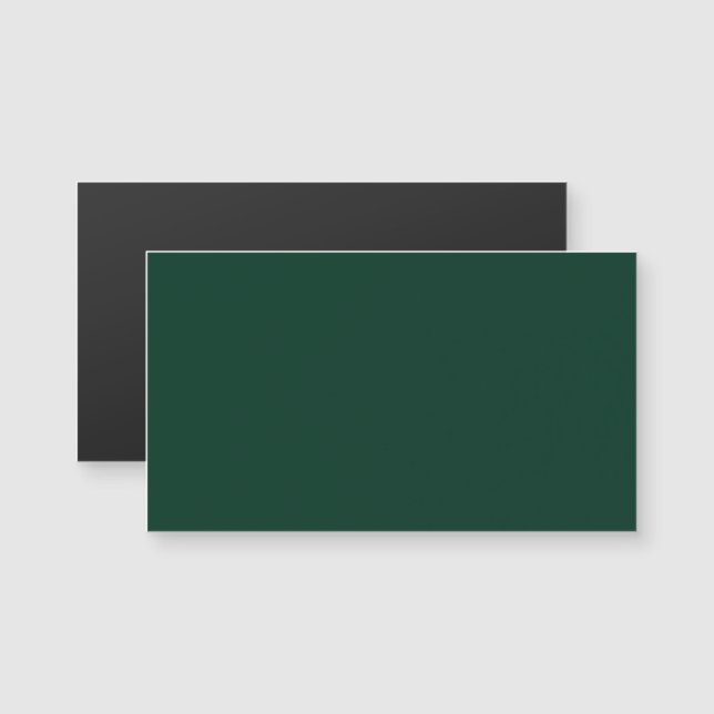 Tarjeta de Negocios Magnética Verde Oscuro (Anverso/Reverso)
