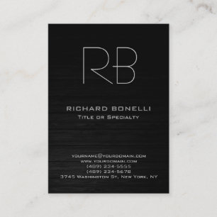 Tarjeta de negocios moderna de fondo de madera