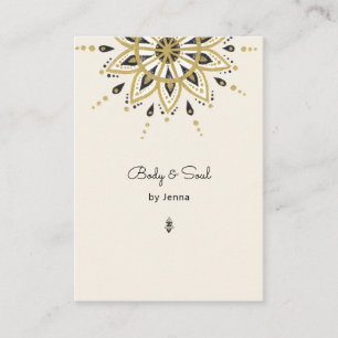 Tarjeta de negocios moderna de masaje de yoga Well