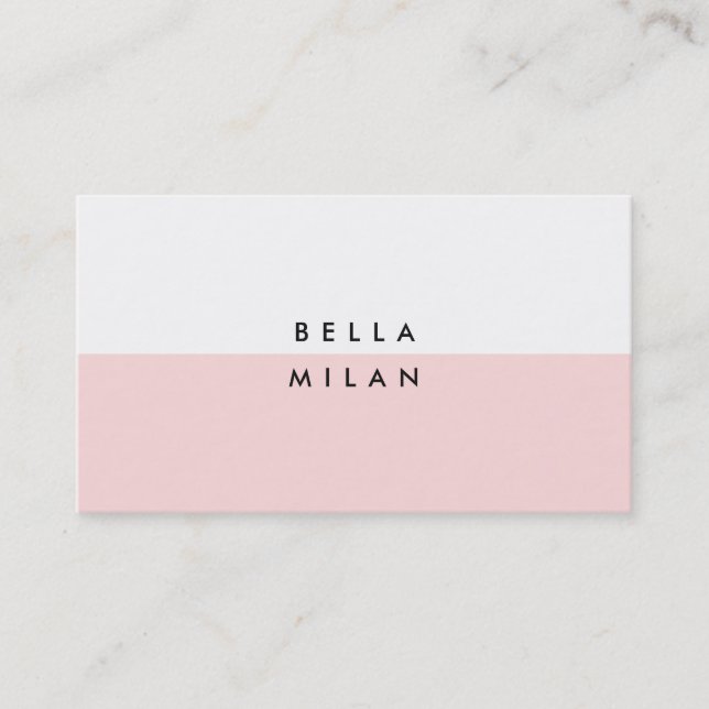 Tarjeta de negocios moderna de Moda (Anverso)