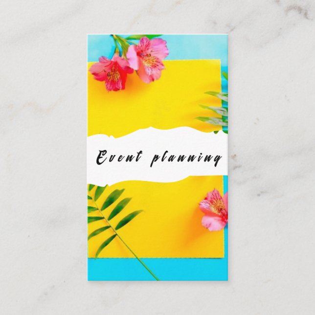 Tarjeta de negocios moderna de planificación de ve (Anverso)