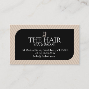 Tarjeta De Negocios Moderna Para Salon