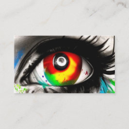 Tarjeta de negocios oftalmólogo. Impresionante ima