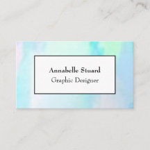 Tarjeta de negocios Opal elegante, moderna y exclu