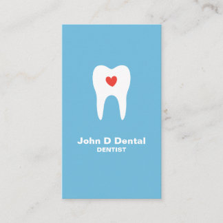 Tarjeta de negocios para odontólogo dental de colo