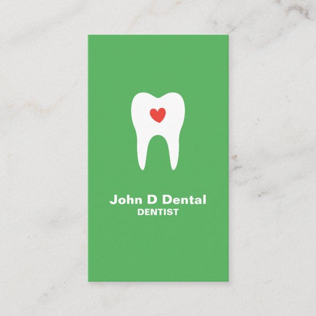 Tarjeta de negocios para odontólogo dental dental  (Anverso)