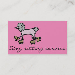 Tarjeta de negocios para perros de cangrejo con pa
