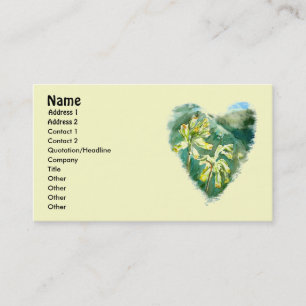 Tarjeta de negocios Primula Veris Heart