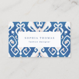 Tarjeta de negocios profesional moderna de ikat az