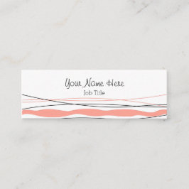 Tarjeta de negocios rosa de Stripe atlántico