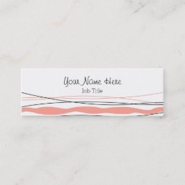 Tarjeta de negocios rosa de Stripe atlántico