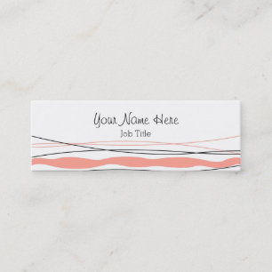 Tarjeta de negocios rosa de Stripe atlántico
