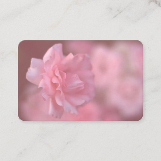 Tarjeta de negocios Rosa de verano (Anverso)