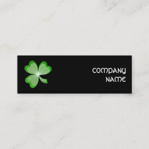 Tarjeta de negocios Shamrock Black delgada