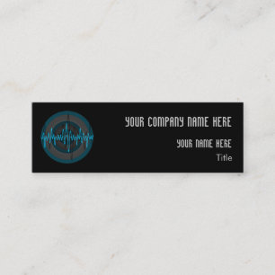 Tarjeta de negocios Skinny con sonido Light Blue D