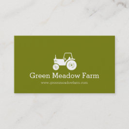 Tarjeta de negocios Tractor de planta moderna y ve