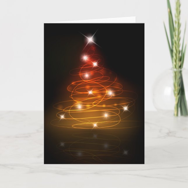 Tarjeta de neón del árbol (Anverso)