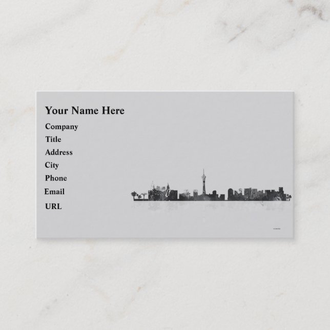 TARJETA DE NEVADA SKYLINE (Anverso)