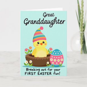 Tarjeta de nido aviar primaveral linda