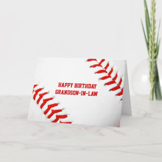 Tarjeta de nieto de yerno feliz de cumpleaños de b