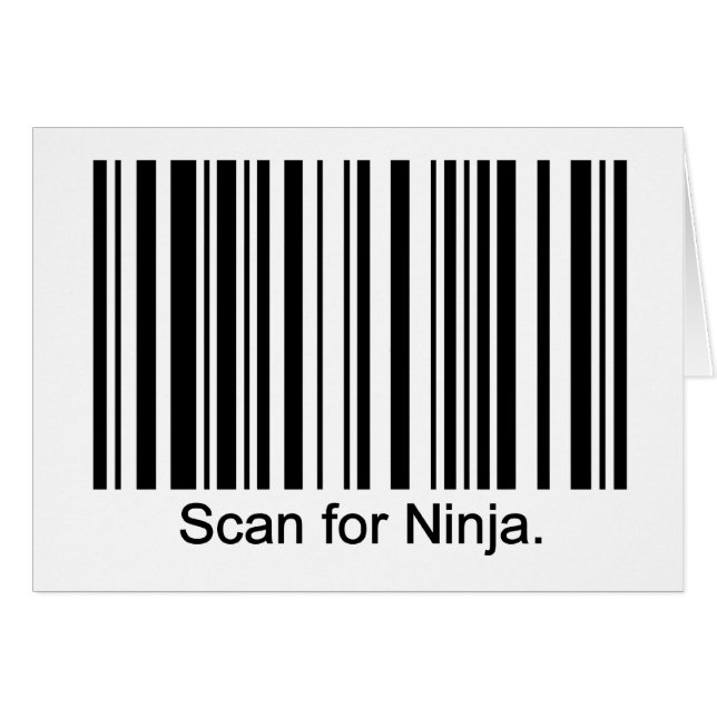 Tarjeta de Ninja (Anverso (Horizontal))