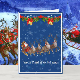 Tarjeta de niño de papi Navidades tarjeta Santa