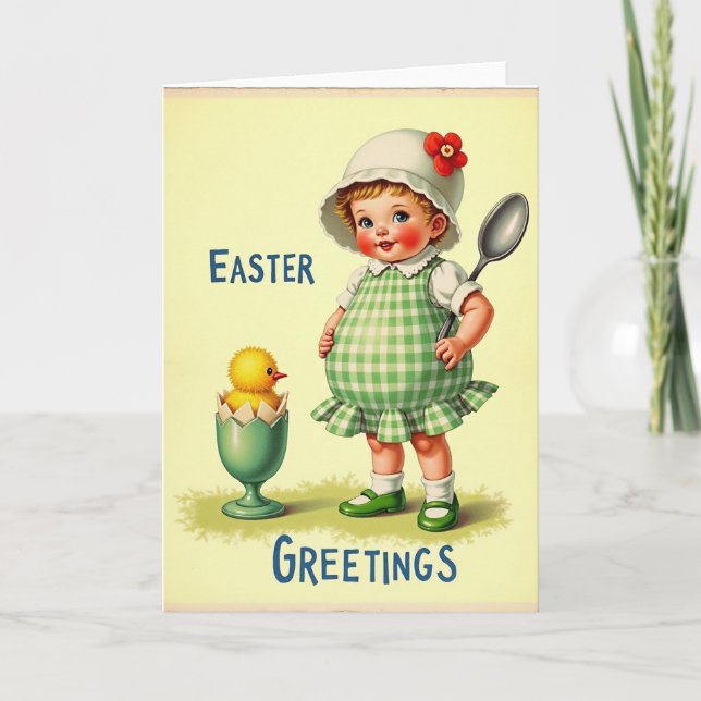 Tarjeta de niño de primavera dulce (Anverso)