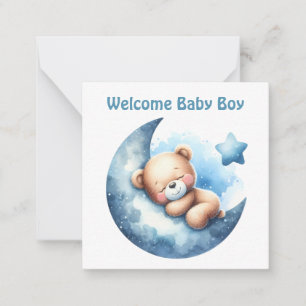 Tarjeta de niño de Recién nacido de bienvenida