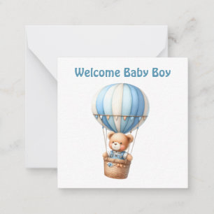 Tarjeta de niño de Recién nacido de bienvenida