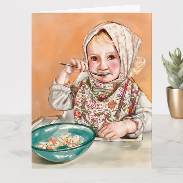 Tarjeta de niño lindo (Planta pequeña)