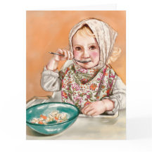 Tarjeta de niño lindo