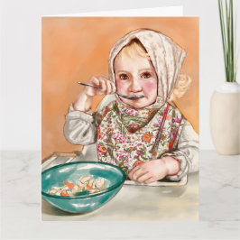 Tarjeta de niño lindo