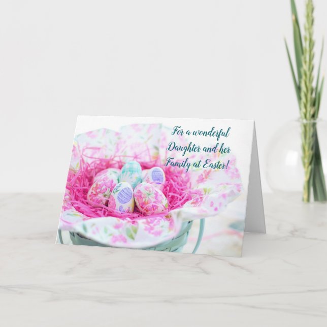 TARJETA DE NIÑO Y FAMILIA EN EL ESTE (Anverso)