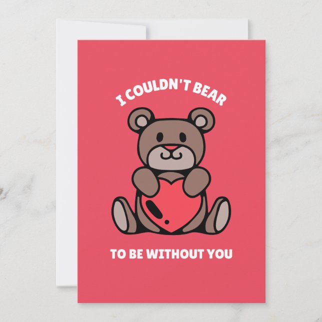 Tarjeta de 'No Soporto Estar Sin Ti' (Anverso)