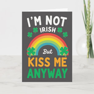 Tarjeta de No soy irlandés, bésame de todos modos