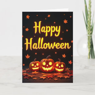 Tarjeta de Noche Feliz de Halloween