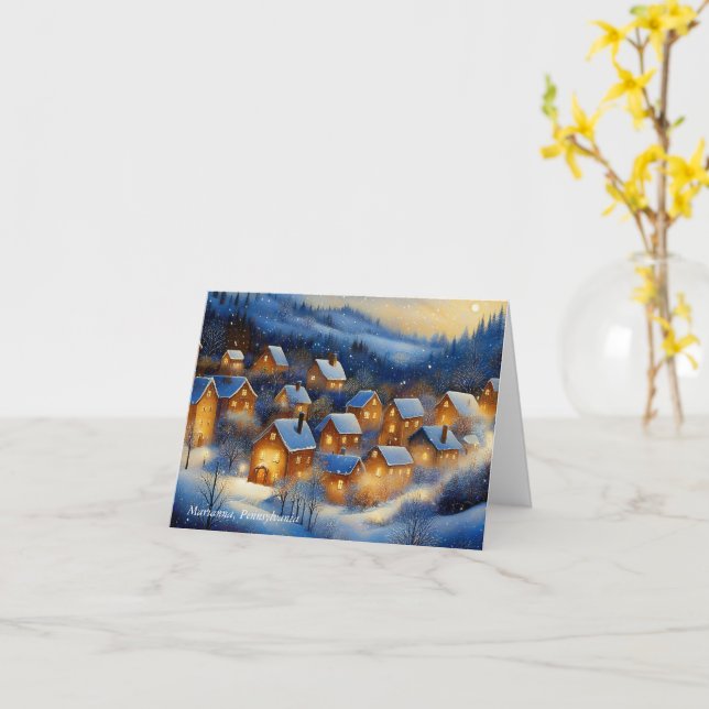 Tarjeta de Noche Silenciosa (flor amarilla)