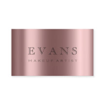 Tarjeta de nombramiento de Rosa de artista de maqu