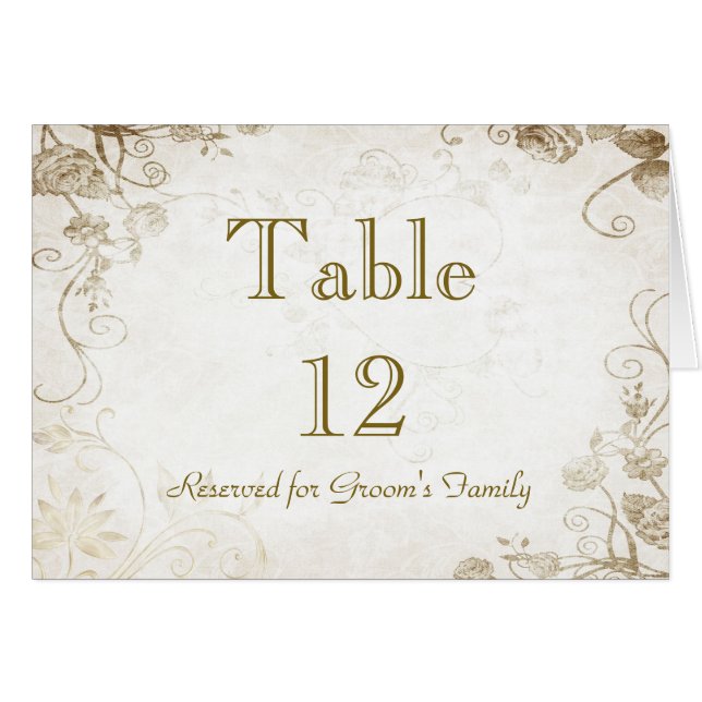 Tarjeta de nombre de asiento de tabla (Anverso (Horizontal))