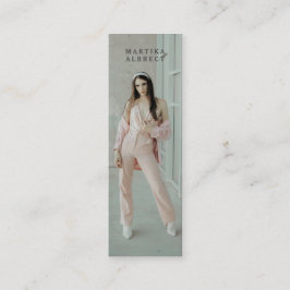 Tarjeta de nombre de foto para graduación simple