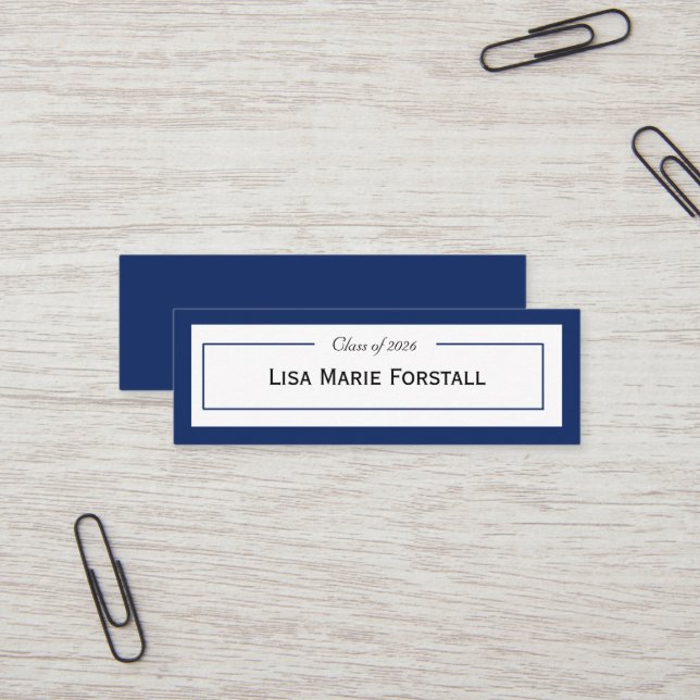 Tarjeta de nombre de graduación (Anverso/Reverso In Situ)