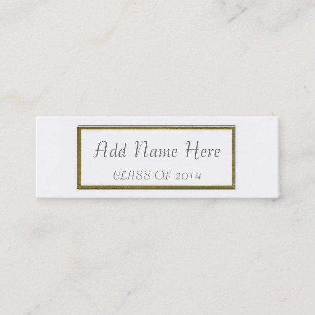 TARJETA DE NOMBRE DE GRADUACIÓN (Anverso)