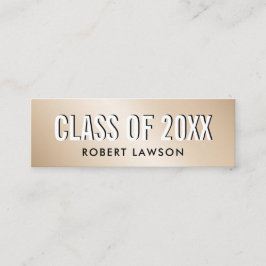 Tarjeta de Nombre de Graduación de Clase de Luxe M