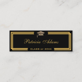 Tarjeta de nombre de graduación de personalizado -