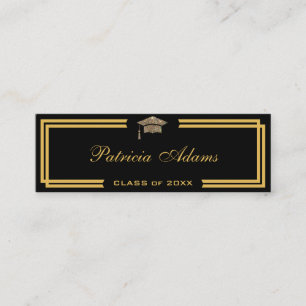Tarjeta de nombre de graduación de personalizado -